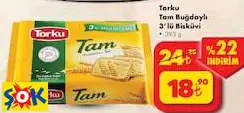 TORKU TAM BUĞDAYLI 3’LÜ BİSKÜVİ